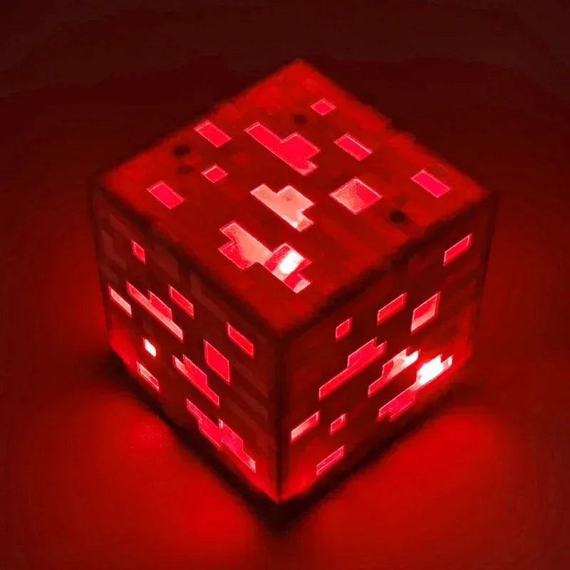 Ore Block LED Night Light – 3 Color Glow Lamp | Kids Room Decor